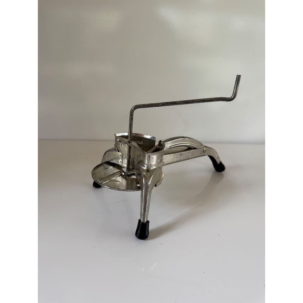 Vintage Mouli Shredder Rotary Grater Manual Slicer Made in France Tripod Base